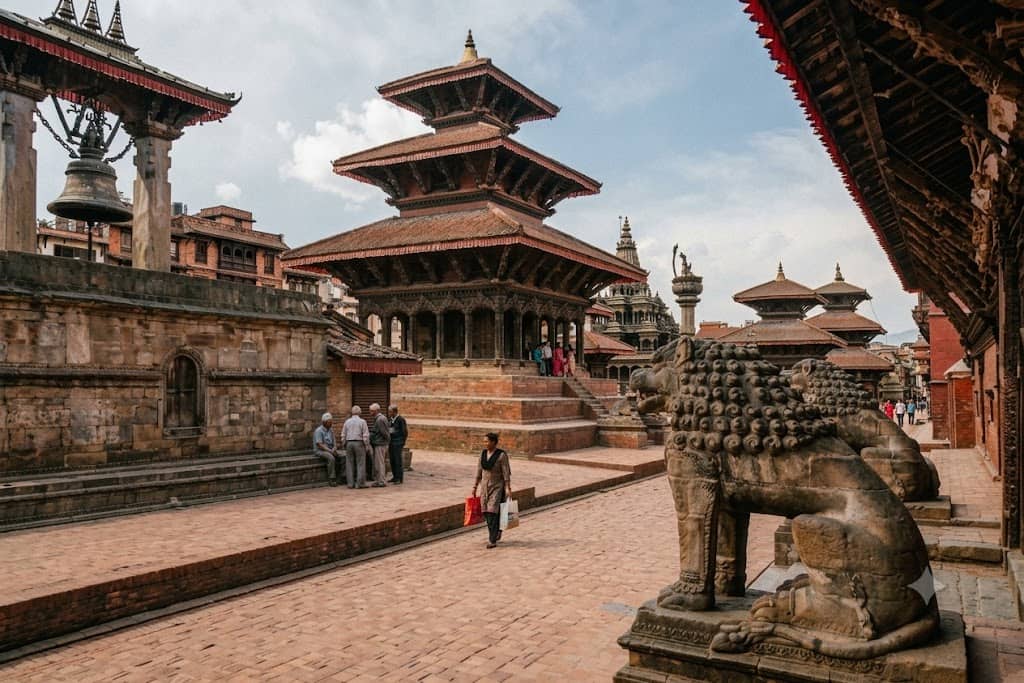 UNESCO World Heritage Sites in Nepal at Bhaktapur Durbar Square